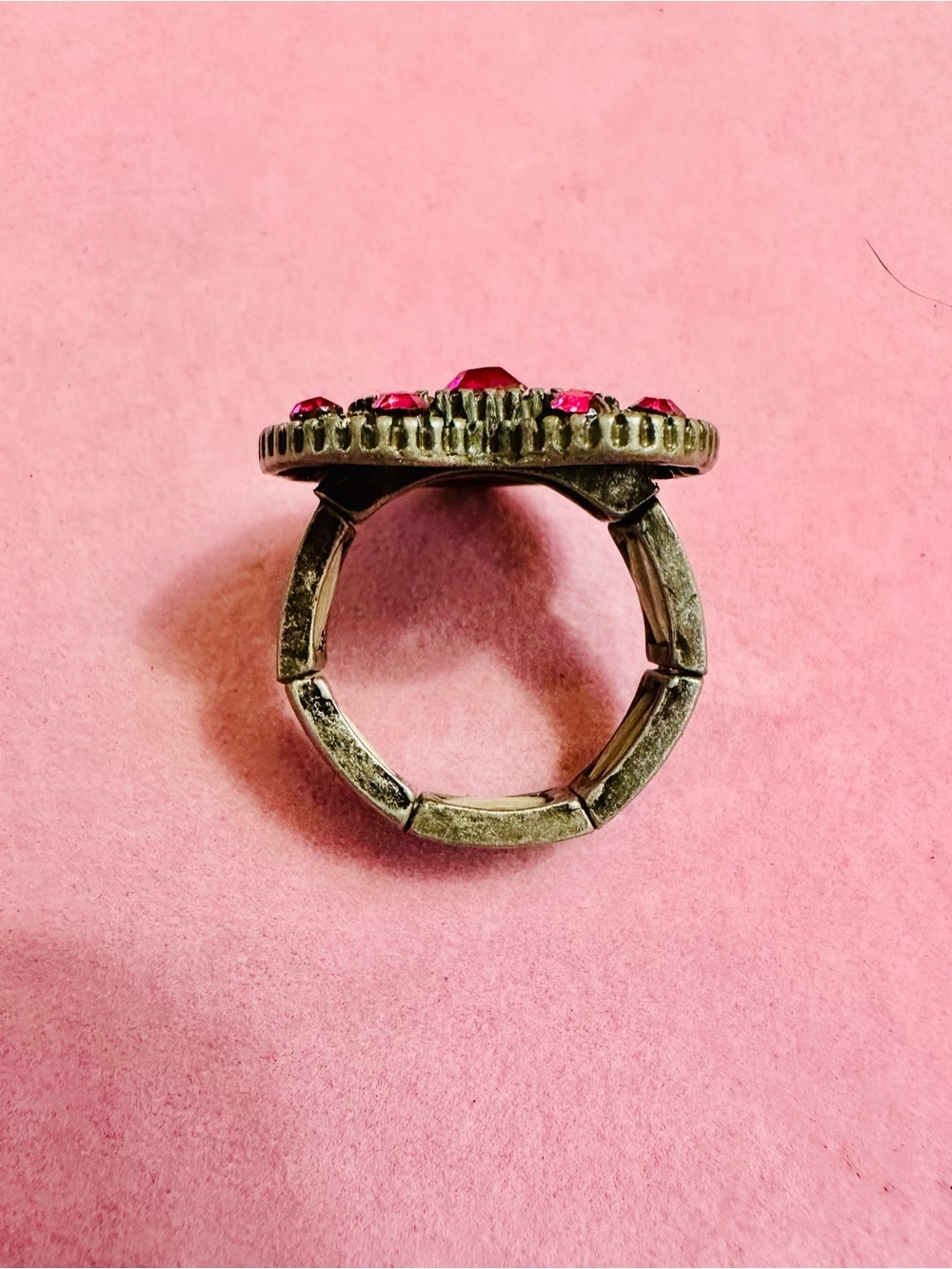 NIP Pink Rhinestone Heart Ring - Picture 4 of 5